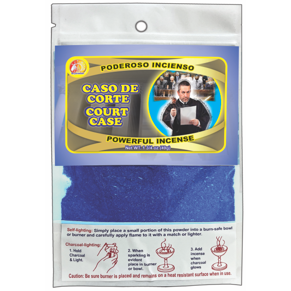 Court Case (Caso de Corte) Incense Powder 1.75oz 49g