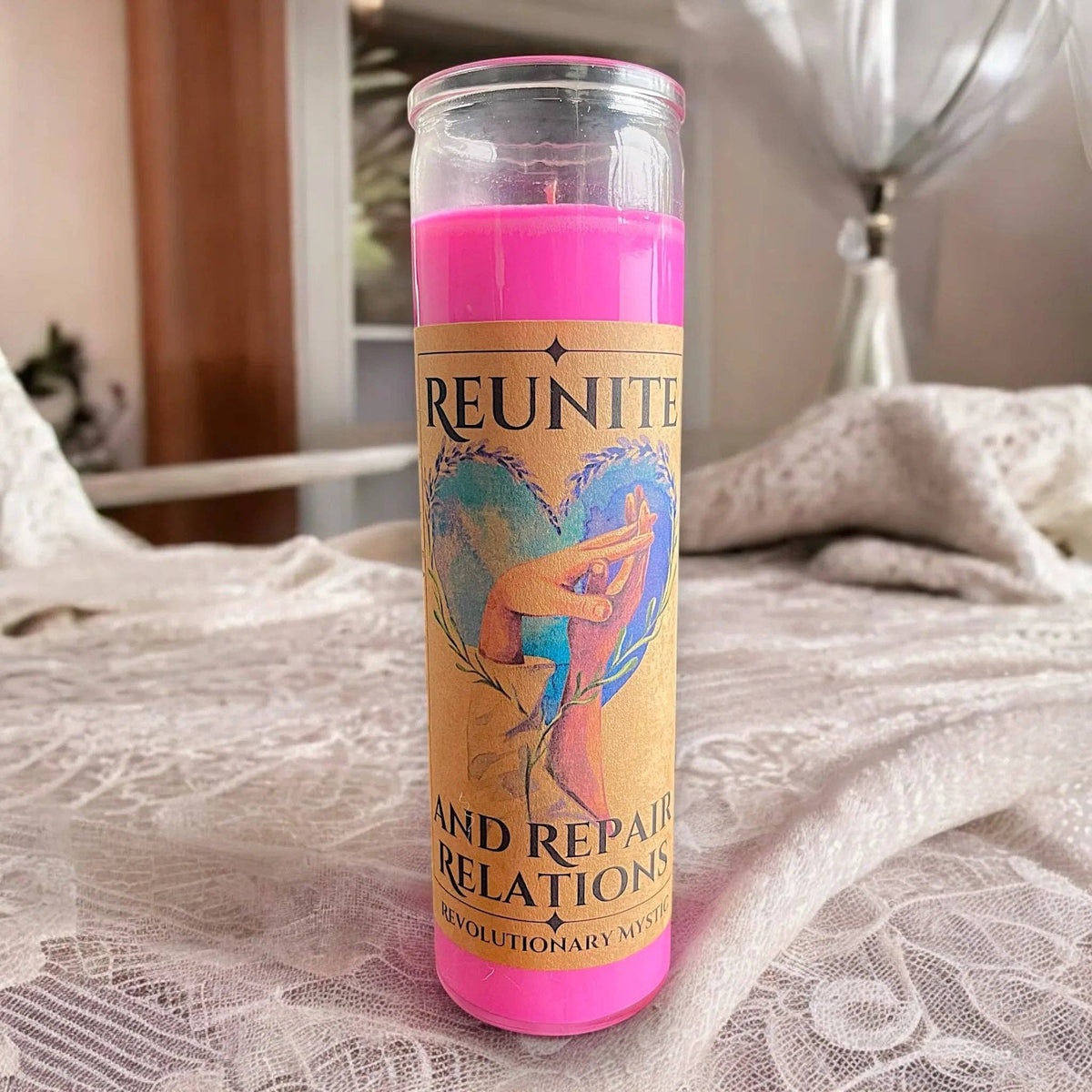 Reunite and Repair Relationships Spell Candle - Soy Wax Ritual Candle for Relationship Repair And Reconciliation