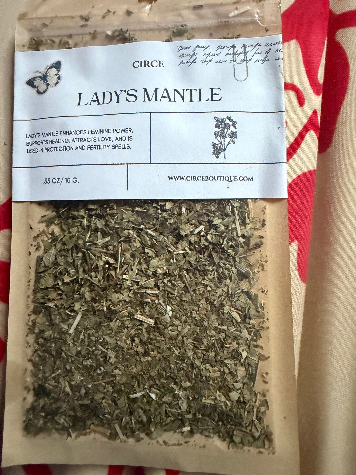 🌿 Lady’s Mantle Herb – Feminine Power, Love & Protection | 0.35 oz / 10g