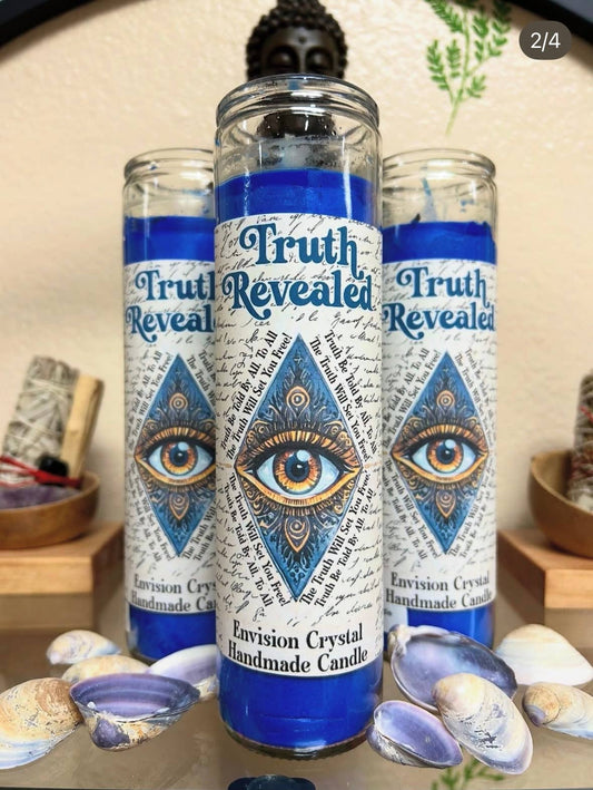 Truth Revealed 7 Day Candle - Scented and Blessed