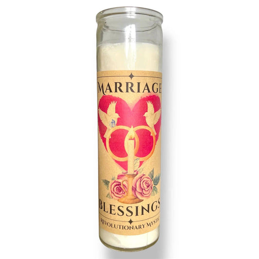 Marriage Blessing Spell Candle - Soy Wax Ritual Candle for Marriage Blessing And Commitment Work