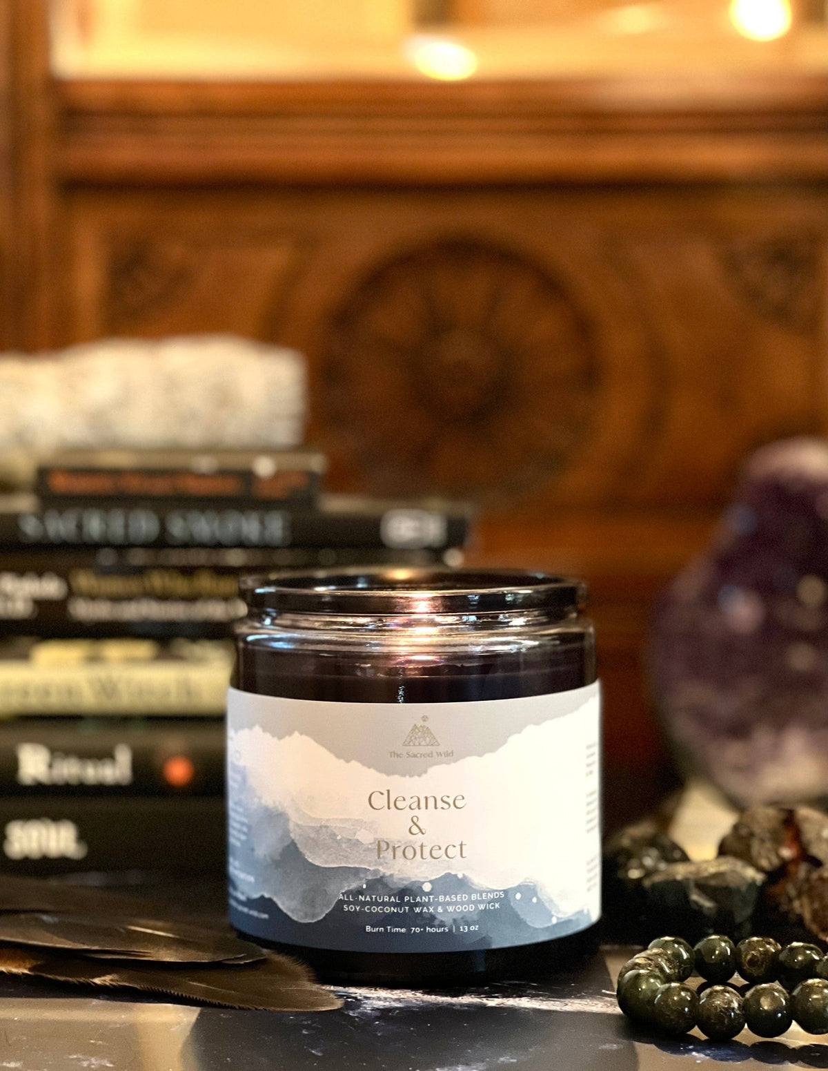 Cleanse and Protect Intention Candle