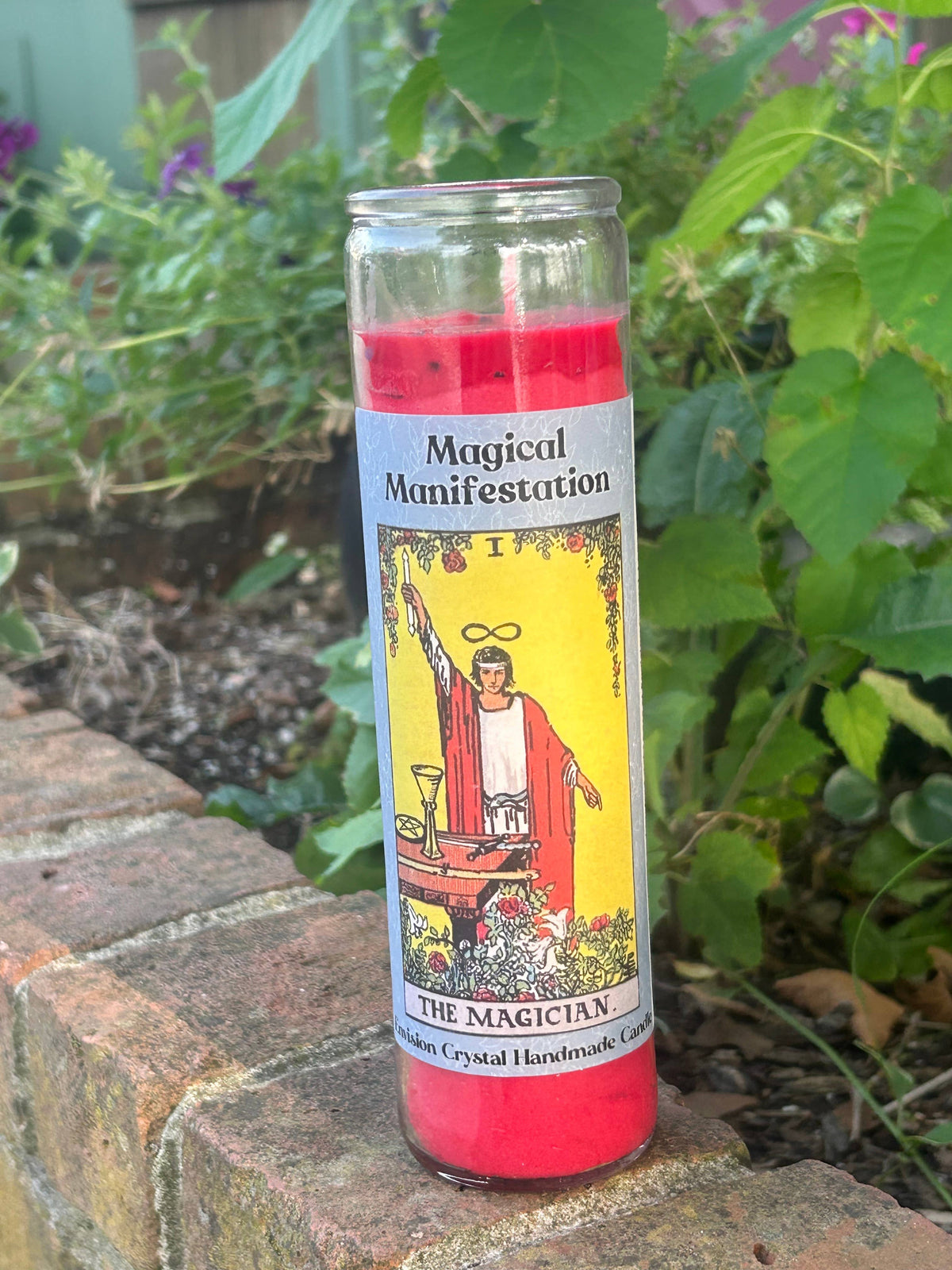 Magical Manifestation 7-Dy Tarot Candle - Scented  