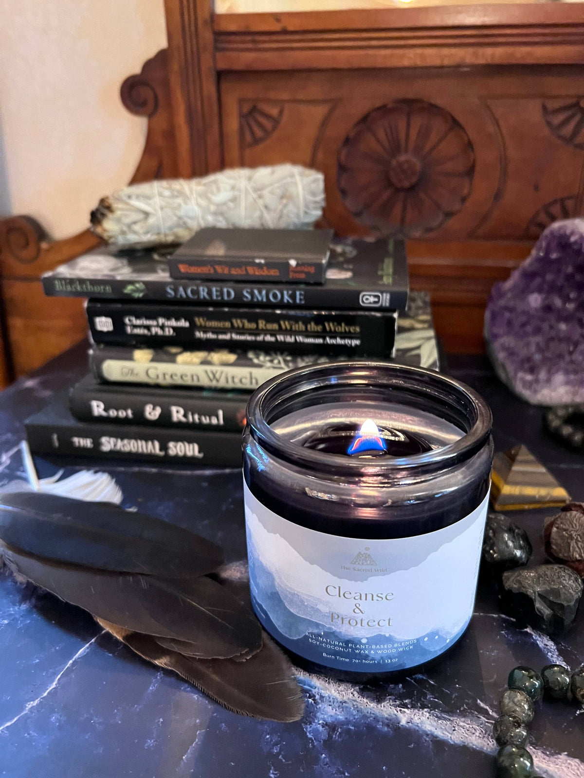 Cleanse and Protect Intention Candle