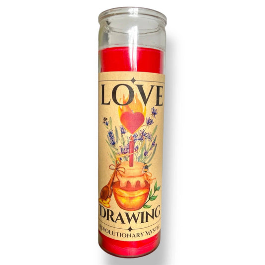 Love Drawing Spell Candle - Soy Wax Ritual Candle for Love Drawing And Heart-Centered Attraction