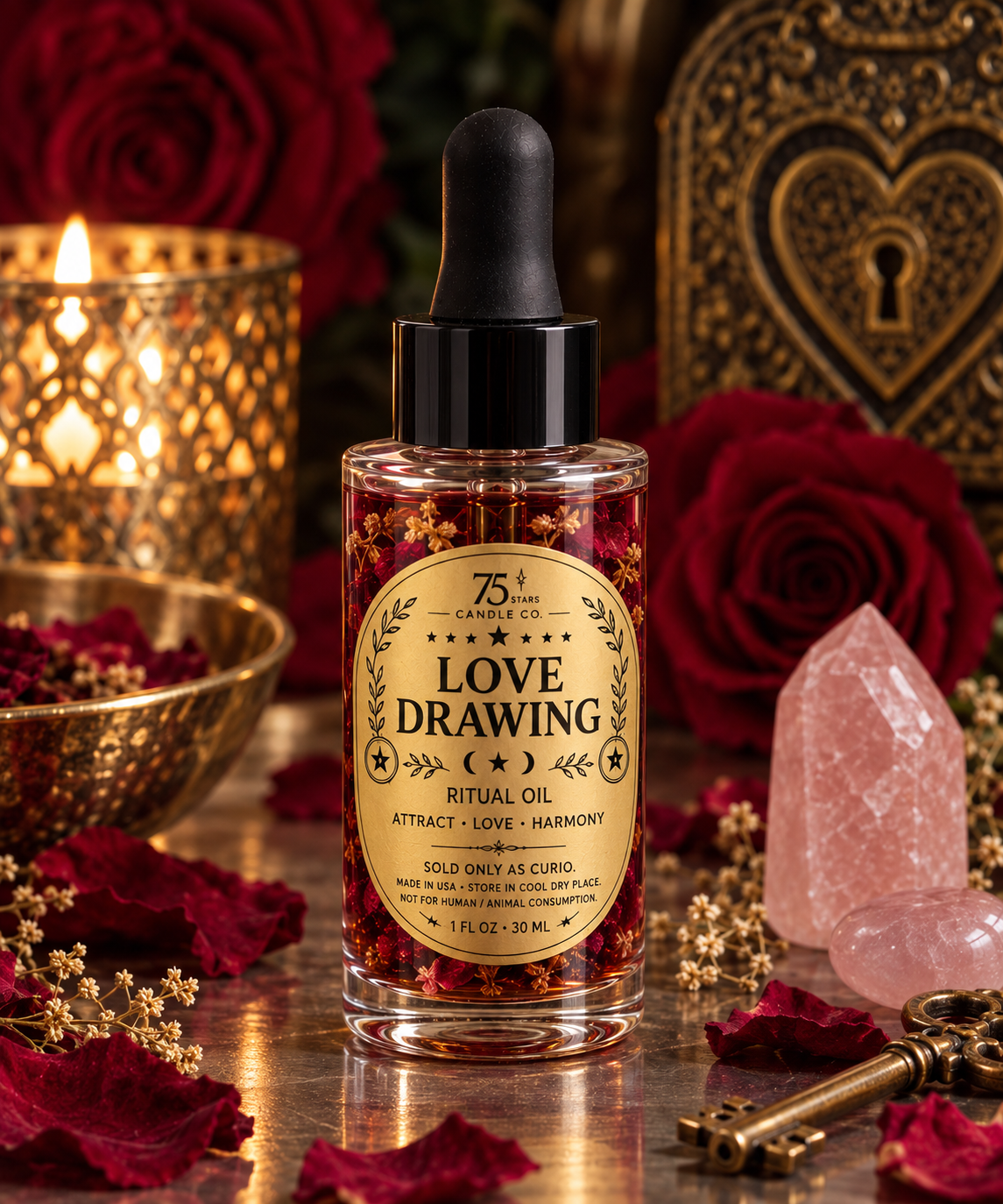 Come to Me Ritual Oil – Love Attraction Oil – Reconciliation & Romance | 1 oz