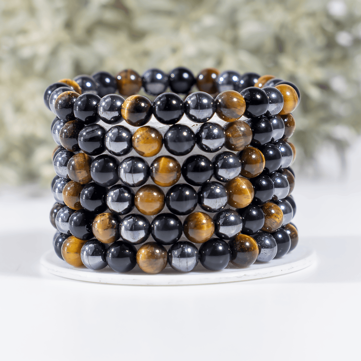 Healing Bracelets | Triple Protection | Gemstone Beads