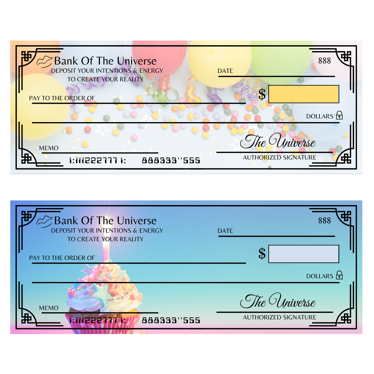 Manifestation Checkbook - Law of Attraction & Abundance