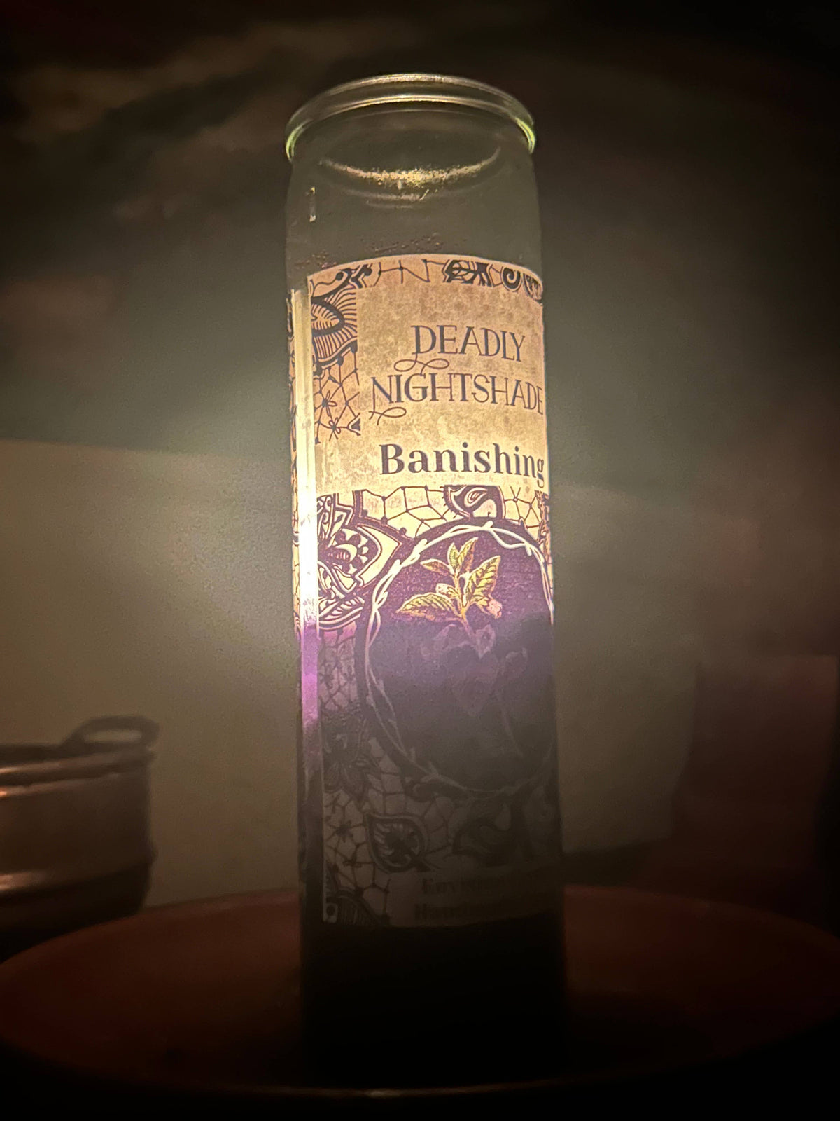 Deadly Nightshade Banishing Candle 7 Day Candle Scented And 