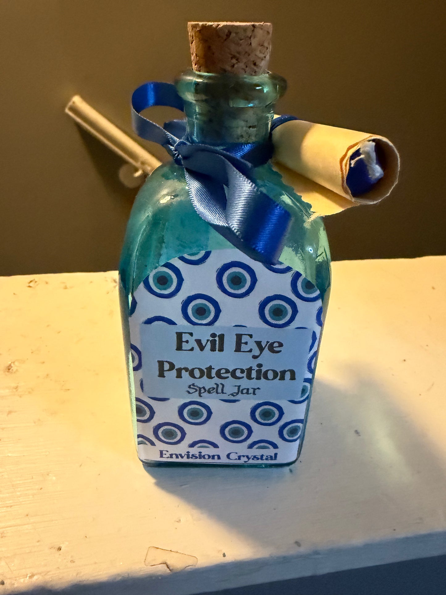 🧿 Evil Eye Protection Spell Jar – Envision Crystal