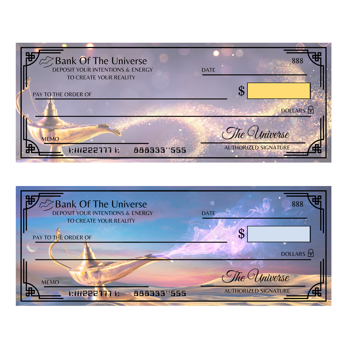 Manifestation Checkbook - Law of Attraction & Abundance