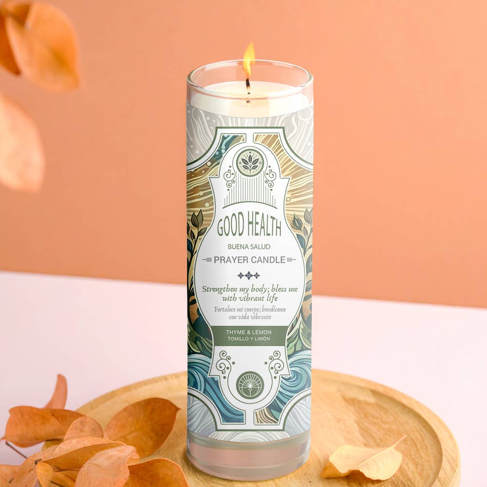 Prayer Candle - Good Health (8") (9.5 oz)