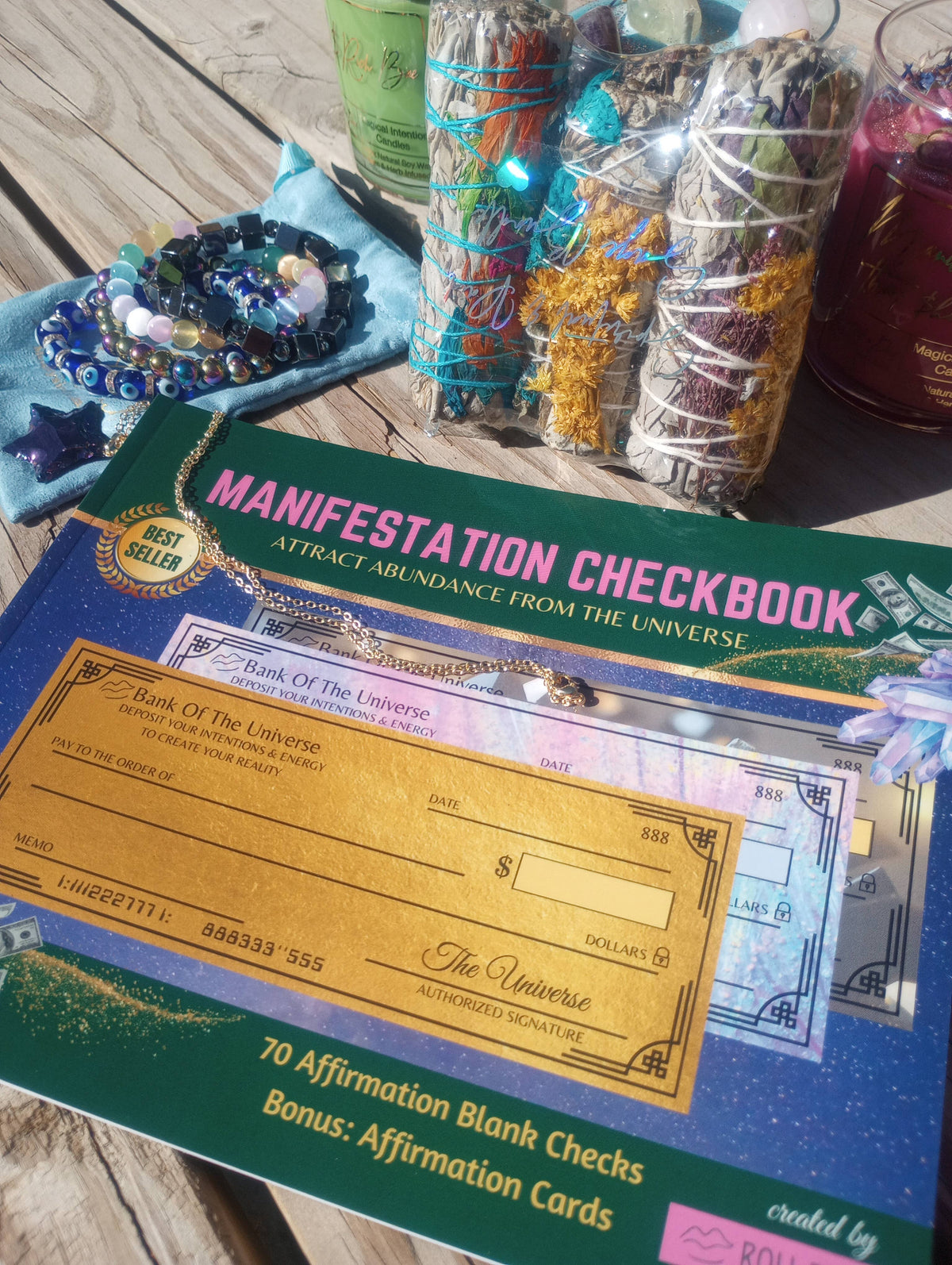 Manifestation Checkbook - Law of Attraction & Abundance