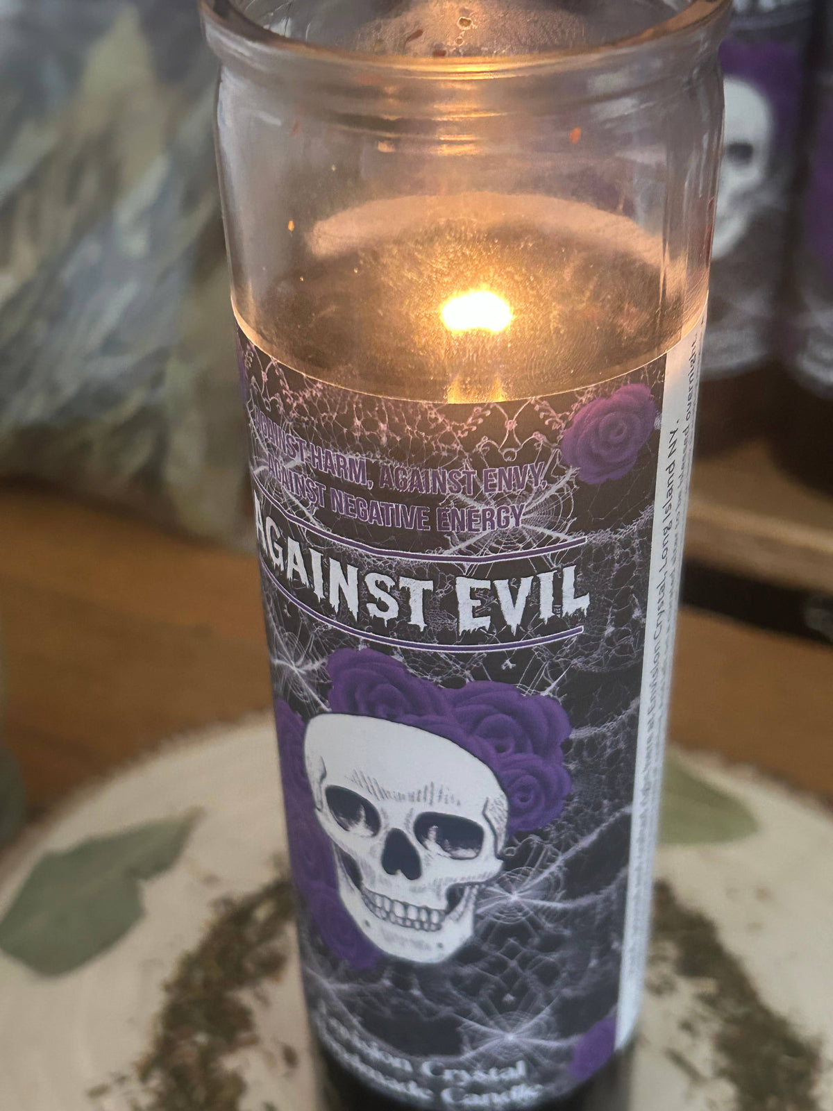 Against Evil 7-Day Candle - Scented and Blessed