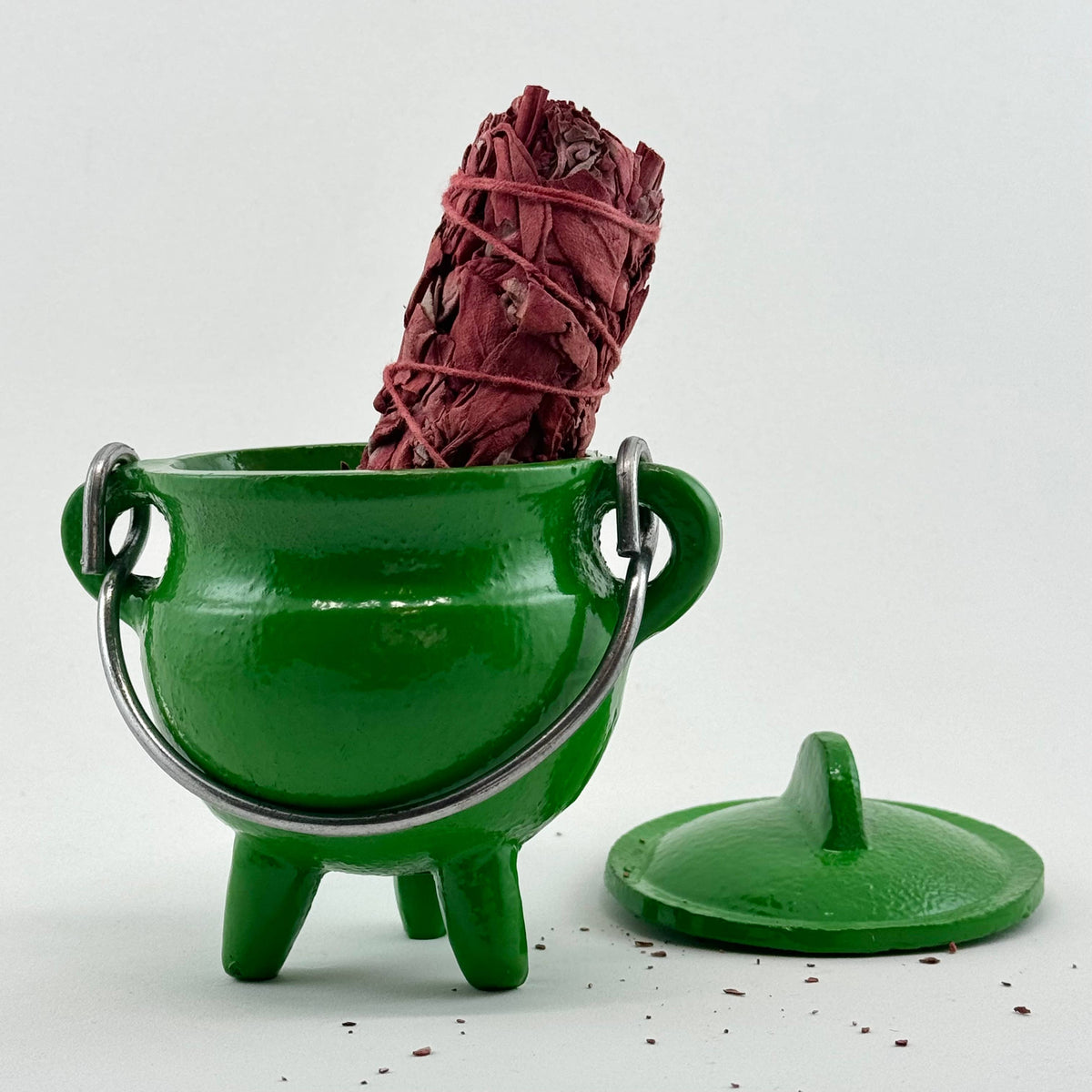 Colorful Cast Iron Cauldron w/ Lid | Kids' Potion Cauldron