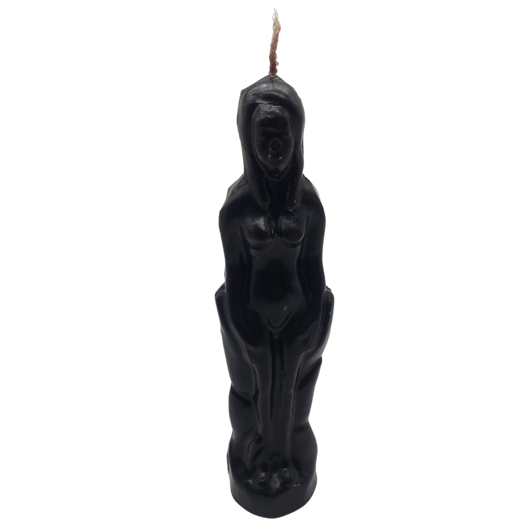 Woman Figure Candle Black 8' / Candela De Mujer Color Negro