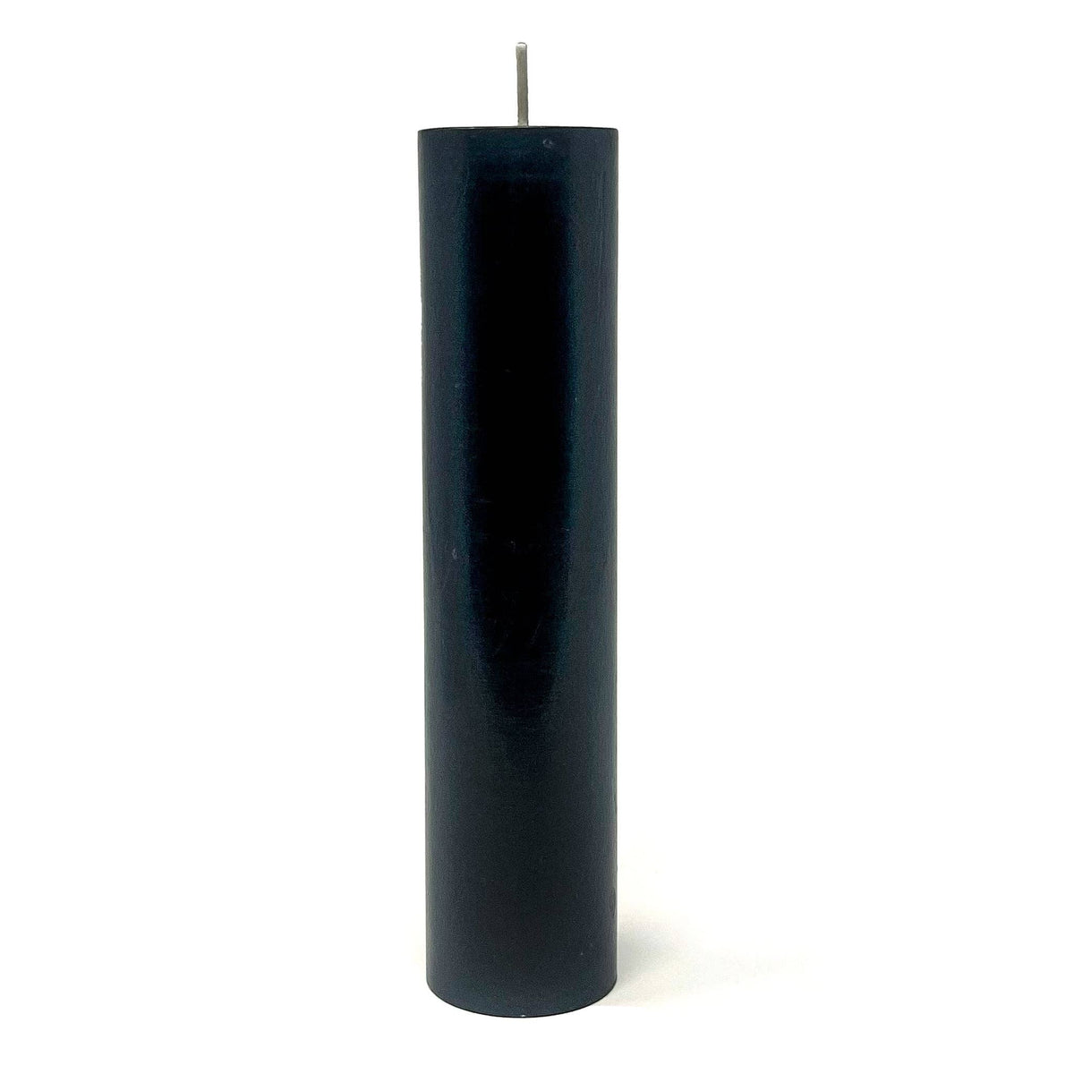 BANISHING - Black - Spellcasting Pillar Candle for Symbol Carving & Herb Rolling
