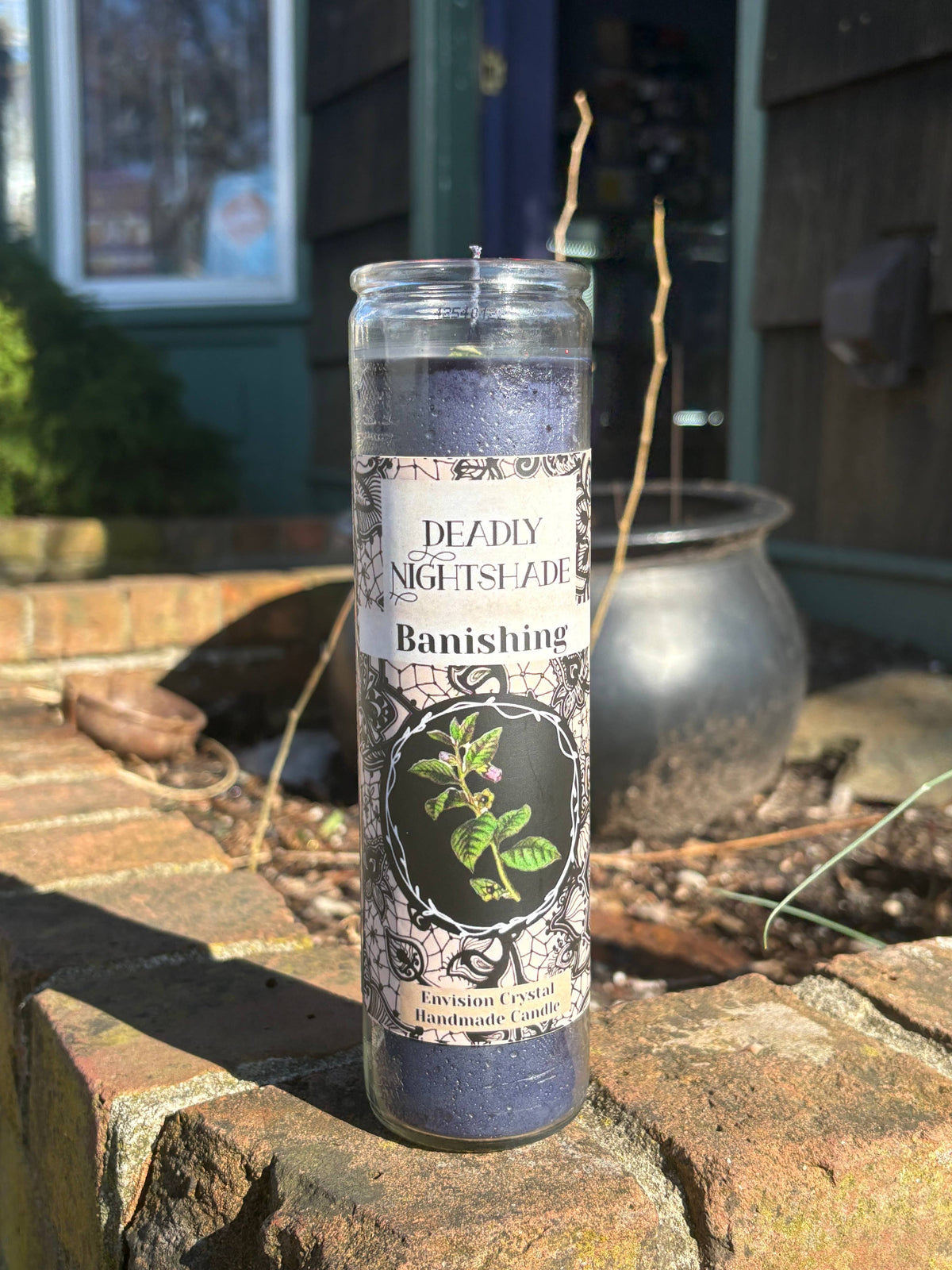 Deadly Nightshade Banishing Candle 7 Day Candle Scented And 