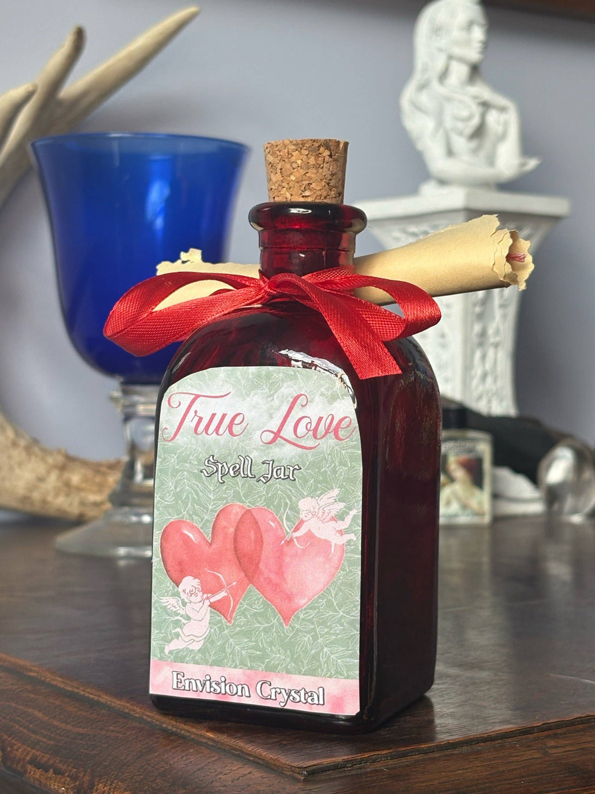 True Love Spell Jar With Petition Paper Ritual kit